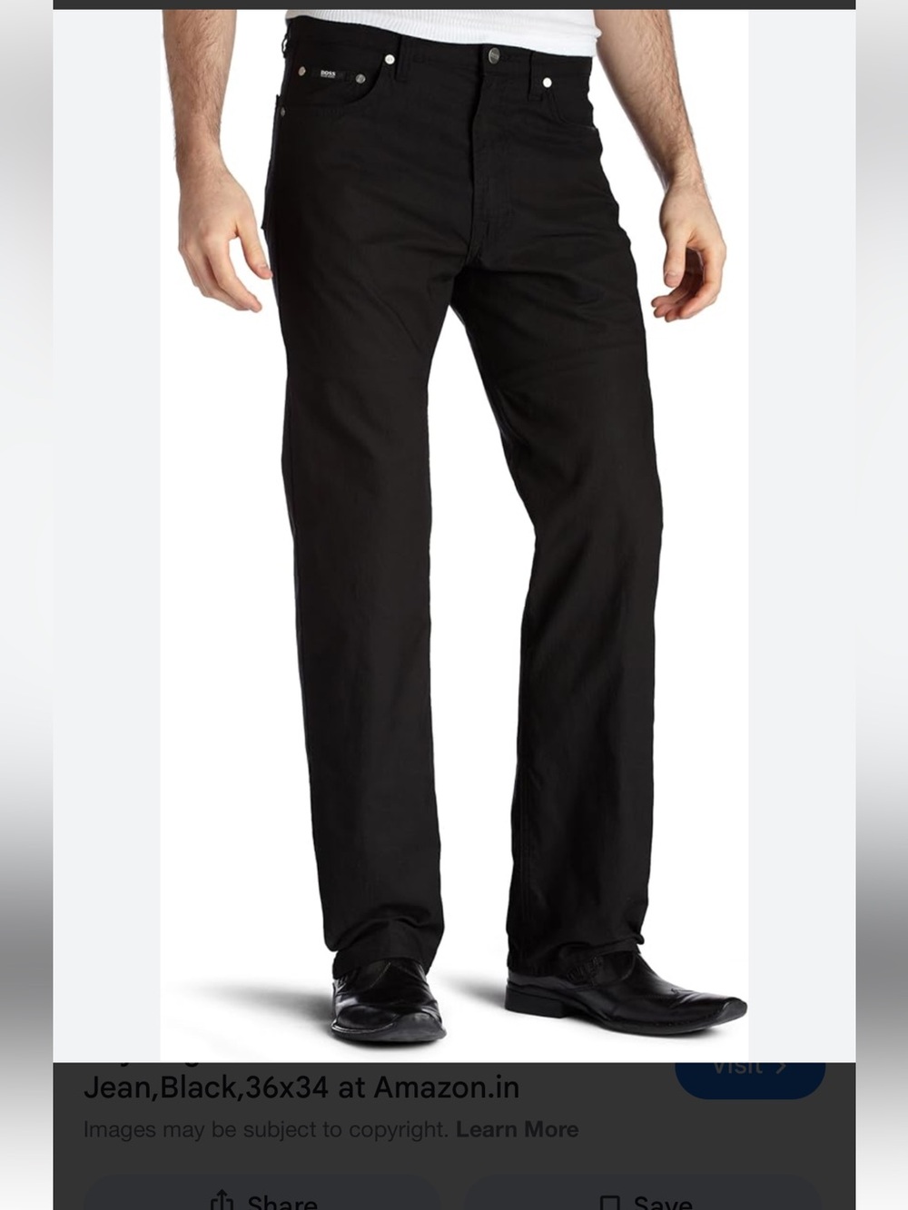 Hugo Boss Alabama black Jeans, size 34